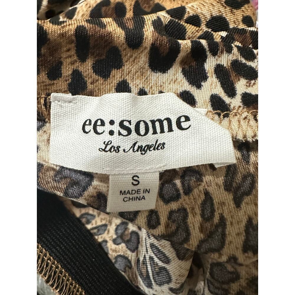 Ee: some Leopard Animal Print Slit Skirt Women S Boho Western Festival Stretch - Picture 2 of 7